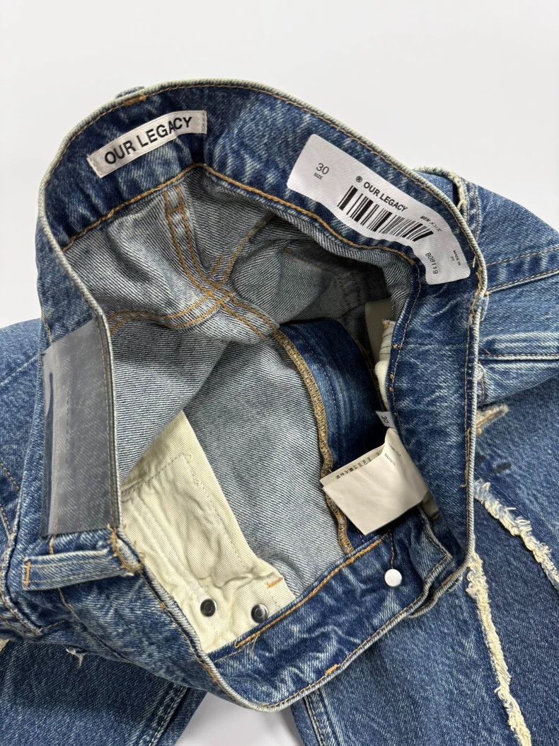 Our Legacy Our Legacy Blue Distressed Denim Pants - dmc Size US 30 / EU 46 - 3 Thumbnail