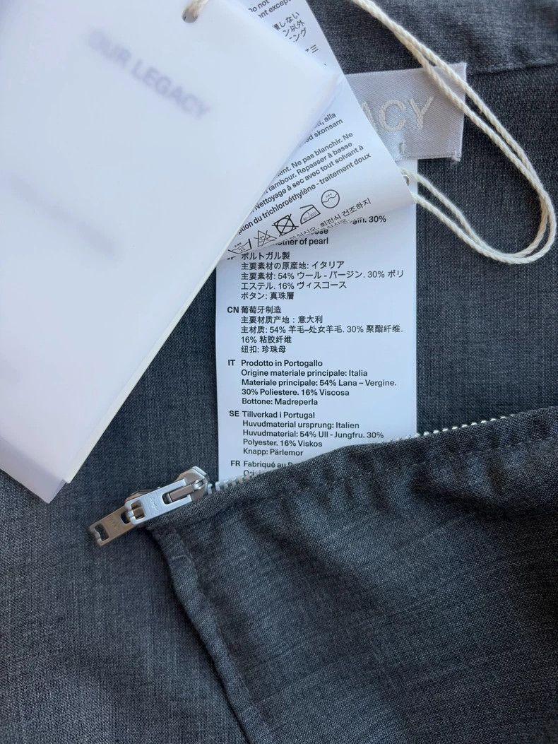 Our Legacy Slim Fit Gray Wool Shirt - dmc Size US S / EU 44-46 / 1 - 6 Thumbnail