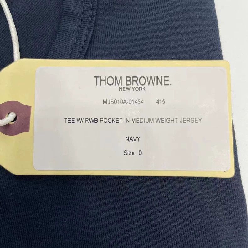 Thom Browne Thom Browne Navy Pocket Short Sleeve T-Shirt - dmc Size US M / EU 48-50 / 2 - 6 Thumbnail