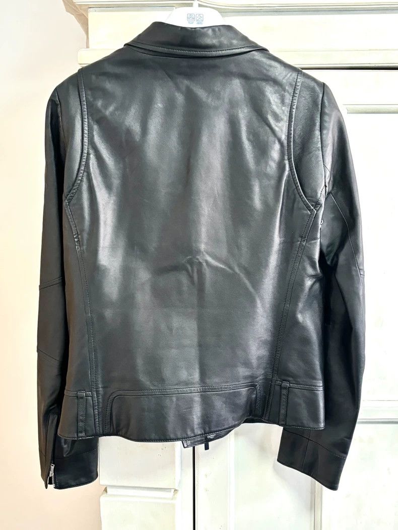 Gucci Gucci Women's Leather Jacket in Black - dmc Size M / US 6-8 / IT 42-44 - 2 Thumbnail