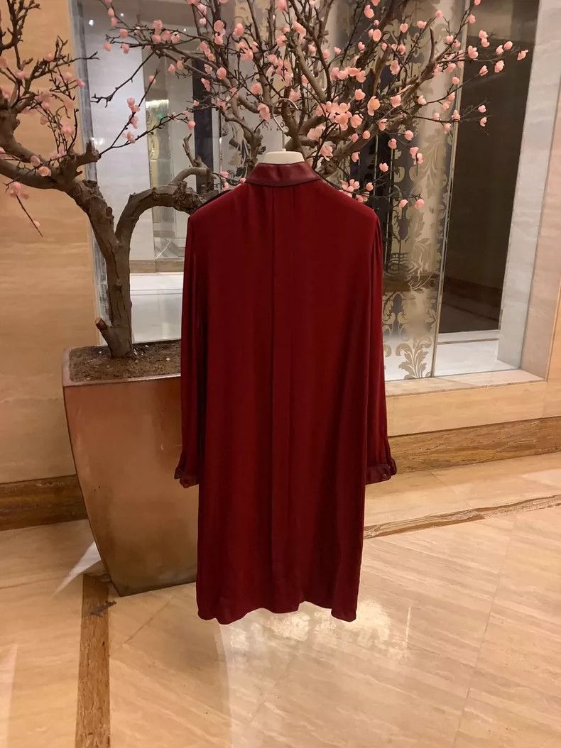 Gucci Silk Dress with Leather Trimmings by Gucci - dmc Size US 31 - 4 Thumbnail