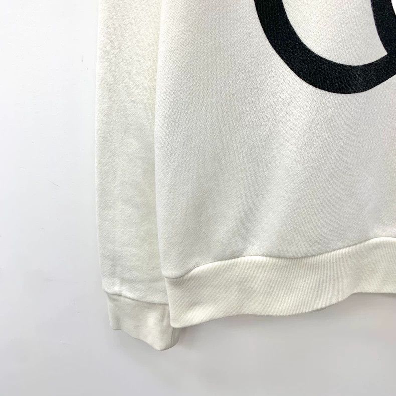 Gucci Gucci White Logo Print Long Sleeve Sweatshirt - dmc Size US S / EU 44-46 / 1 - 4 Thumbnail