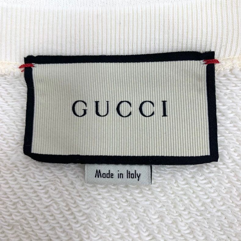 Gucci Gucci White Logo Print Long Sleeve Sweatshirt - dmc Size US S / EU 44-46 / 1 - 5 Thumbnail