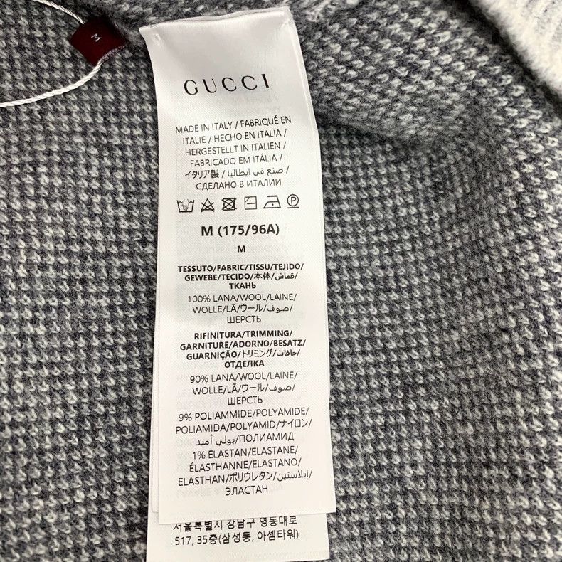 Gucci Gucci Gray Logo Knit Turtleneck Sweater - dmc Size US M / EU 48-50 / 2 - 6 Thumbnail