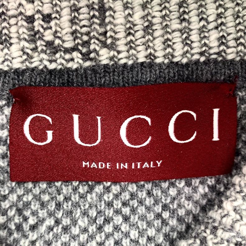 Gucci Gucci Gray Logo Knit Turtleneck Sweater - dmc Size US M / EU 48-50 / 2 - 5 Thumbnail