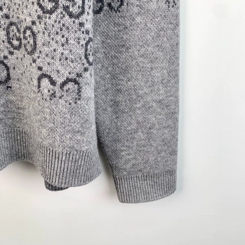 Gucci Gucci Gray Logo Knit Turtleneck Sweater - dmc Size US M / EU 48-50 / 2 - 4 Thumbnail