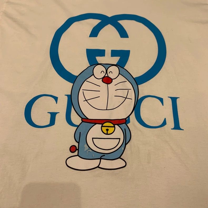 Gucci Gucci Doraemon White Short Sleeve T-Shirt - dmc Size US L / EU 52-54 / 3 - 6 Thumbnail