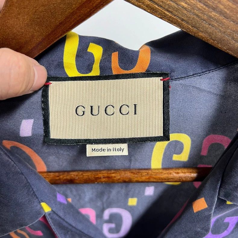 Gucci Gucci Colorful Pattern Short Sleeve Shirt - dmc Size US L / EU 52-54 / 3 - 3 Thumbnail