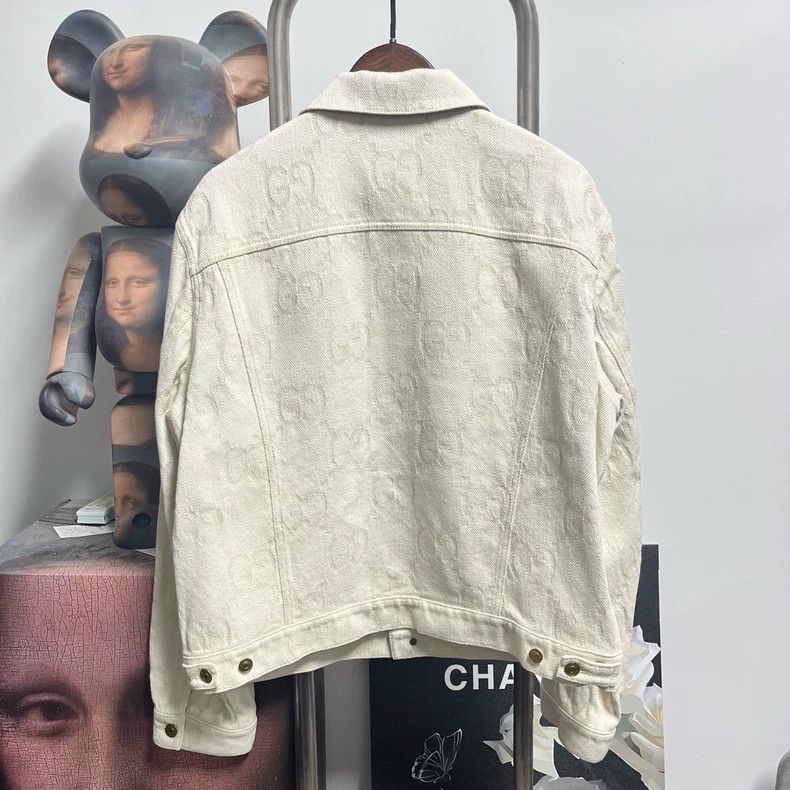Gucci Gucci Denim Jacket with Full Print Design - dmc Size US XXL / EU 58 / 5 - 2 Thumbnail