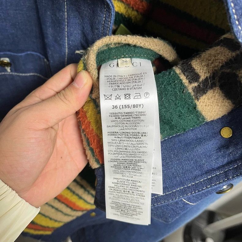 Gucci Gucci Denim Cotton Jacket M0533 Size 36 - dmc Size US M / EU 48-50 / 2 - 4 Thumbnail