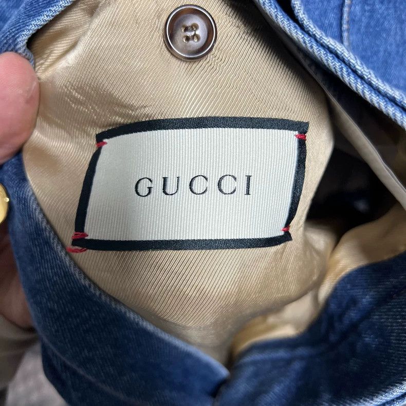 Gucci Gucci Denim Jacket with Horsebit Detail - dmc Size US L / EU 52-54 / 3 - 3 Thumbnail