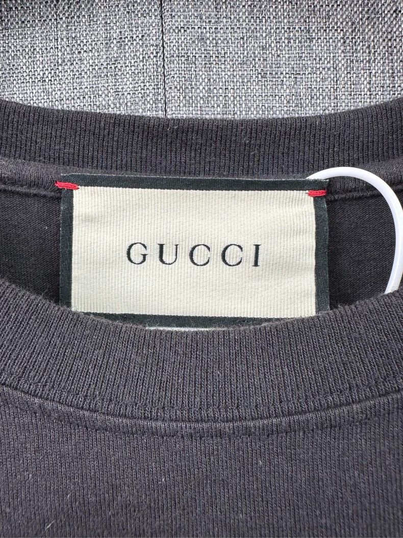 Gucci Gucci Black Short Sleeve T-Shirt with Mushroom Design - dmc Size US XS / EU 42 / 0 - 3 Thumbnail