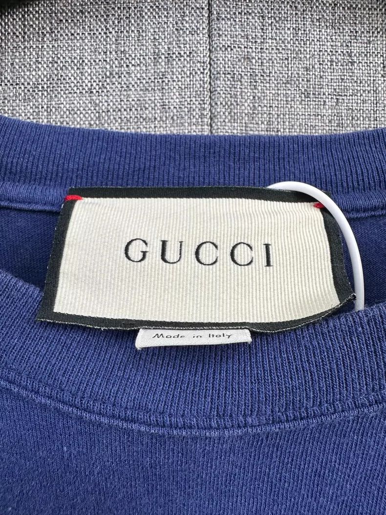 Gucci Gucci Blue Short Sleeve T-Shirt Size XS - dmc Size US XS / EU 42 / 0 - 3 Thumbnail