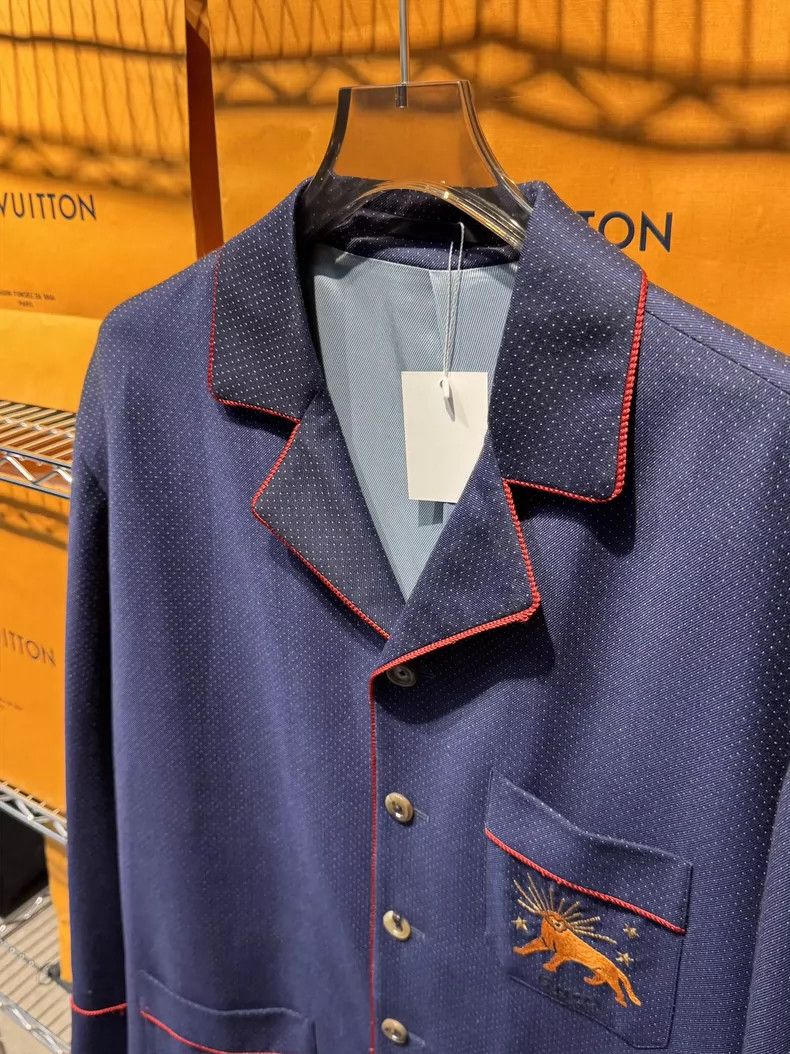 Gucci Gucci Lion King Blue Polka Dot Jacket - dmc Size US XXL / EU 58 / 5 - 2 Thumbnail