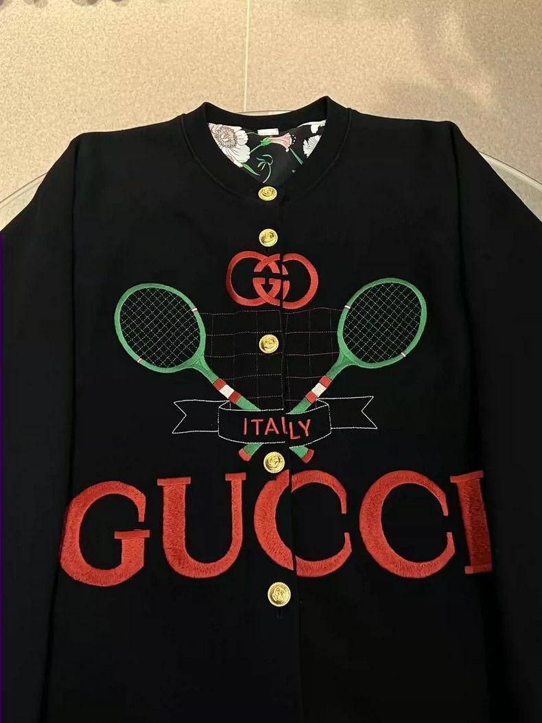 Gucci Gucci Long Baseball Jacket Coat - dmc Size US XXS / EU 40 - 2 Thumbnail