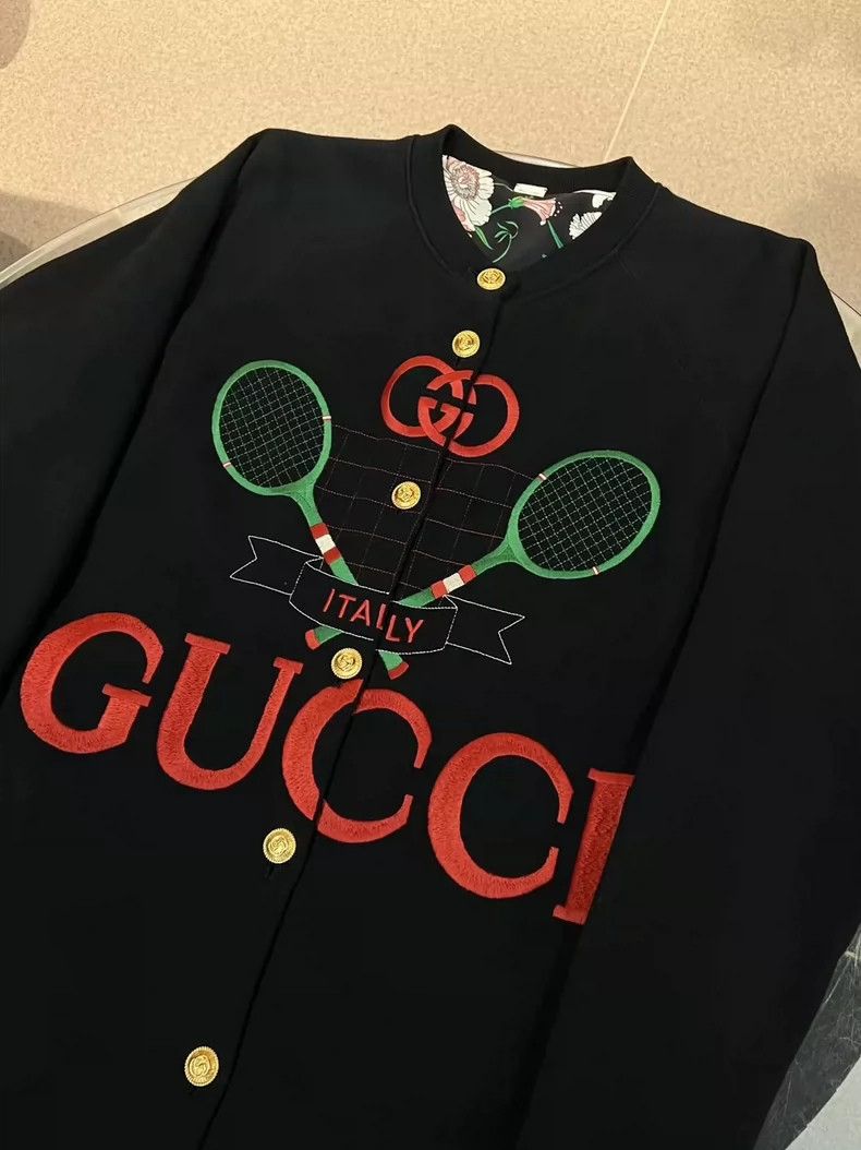 Gucci Gucci Long Baseball Jacket Coat - dmc Size US XXS / EU 40 - 4 Thumbnail