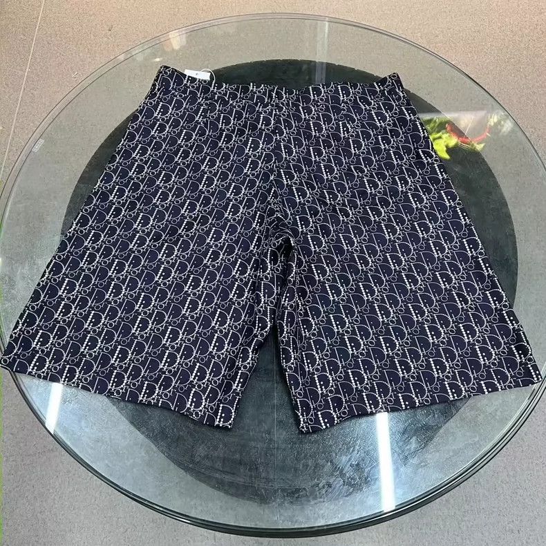 Dior Dior Logo Print Silk Shorts - dmc Size US 31 - 3 Thumbnail