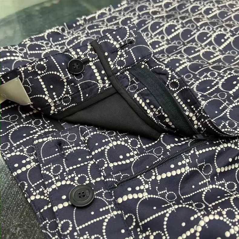 Dior Dior Logo Print Silk Shorts - dmc Size US 31 - 5 Thumbnail