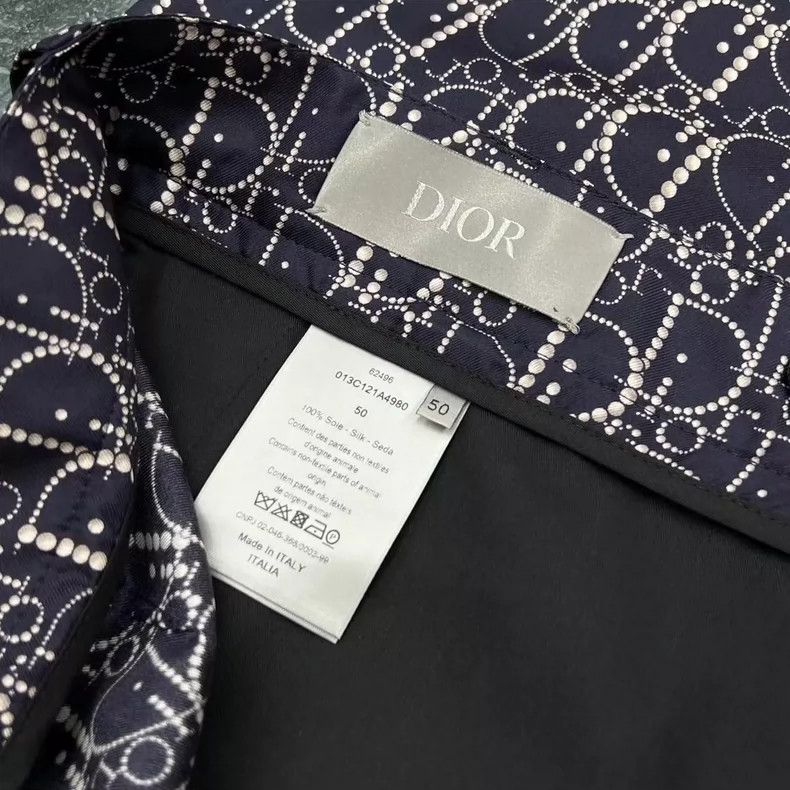 Dior Dior Logo Print Silk Shorts - dmc Size US 31 - 6 Thumbnail