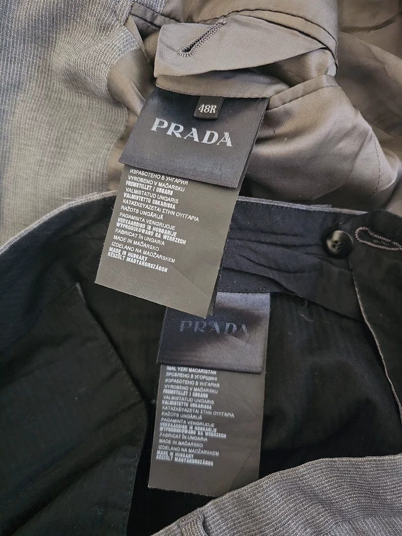 Prada Gray Wool Suit Set by Prada - dmc Size US M / EU 48-50 / 2 - 8 Thumbnail