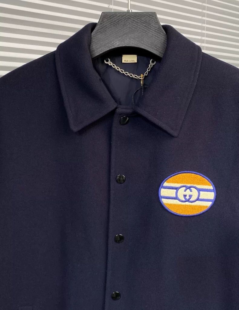 Gucci Gucci Wool Blend Jacket with Double G Logo - dmc Size US L / EU 52-54 / 3 - 6 Thumbnail