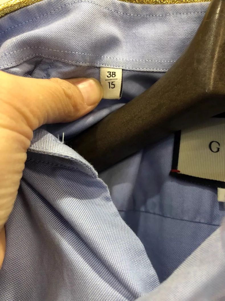 Gucci Gucci Men's Casual Long Sleeve Shirt with Gold Collar - dmc Size US M / EU 48-50 / 2 - 4 Thumbnail