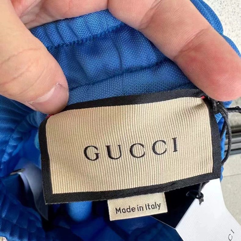 Gucci Gucci Logo Blue Shorts Size S - dmc Size US 31 - 2 Thumbnail