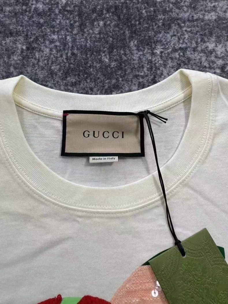 Gucci Gucci Cherry Sequin Embroidered Short Sleeve Shirt - dmc Size US XXS / EU 40 - 3 Thumbnail