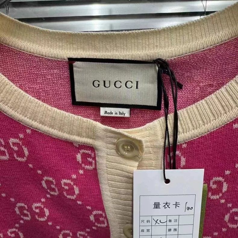 Gucci Gucci Pink Double G Pattern Cardigan - dmc Size US S / EU 44-46 / 1 - 2 Thumbnail