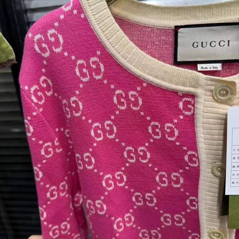 Gucci Gucci Pink Double G Pattern Cardigan - dmc Size US S / EU 44-46 / 1 - 3 Thumbnail
