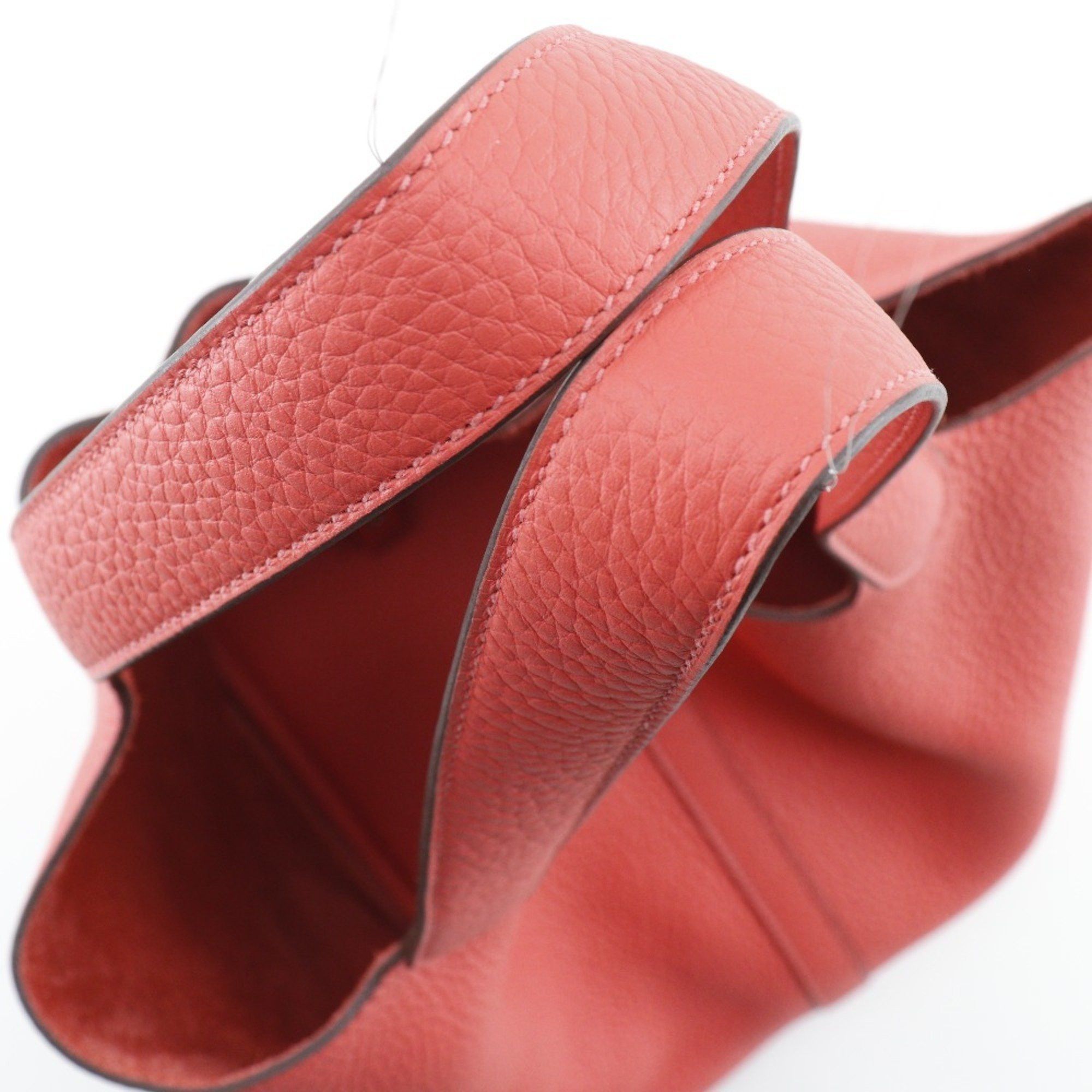 Hermes Hermes Picotin Lock 22 MM Handbag Taurillon Clemence 2019 Red D Belt Clasp Lock22 Women's Size ONE SIZE - 5 Thumbnail