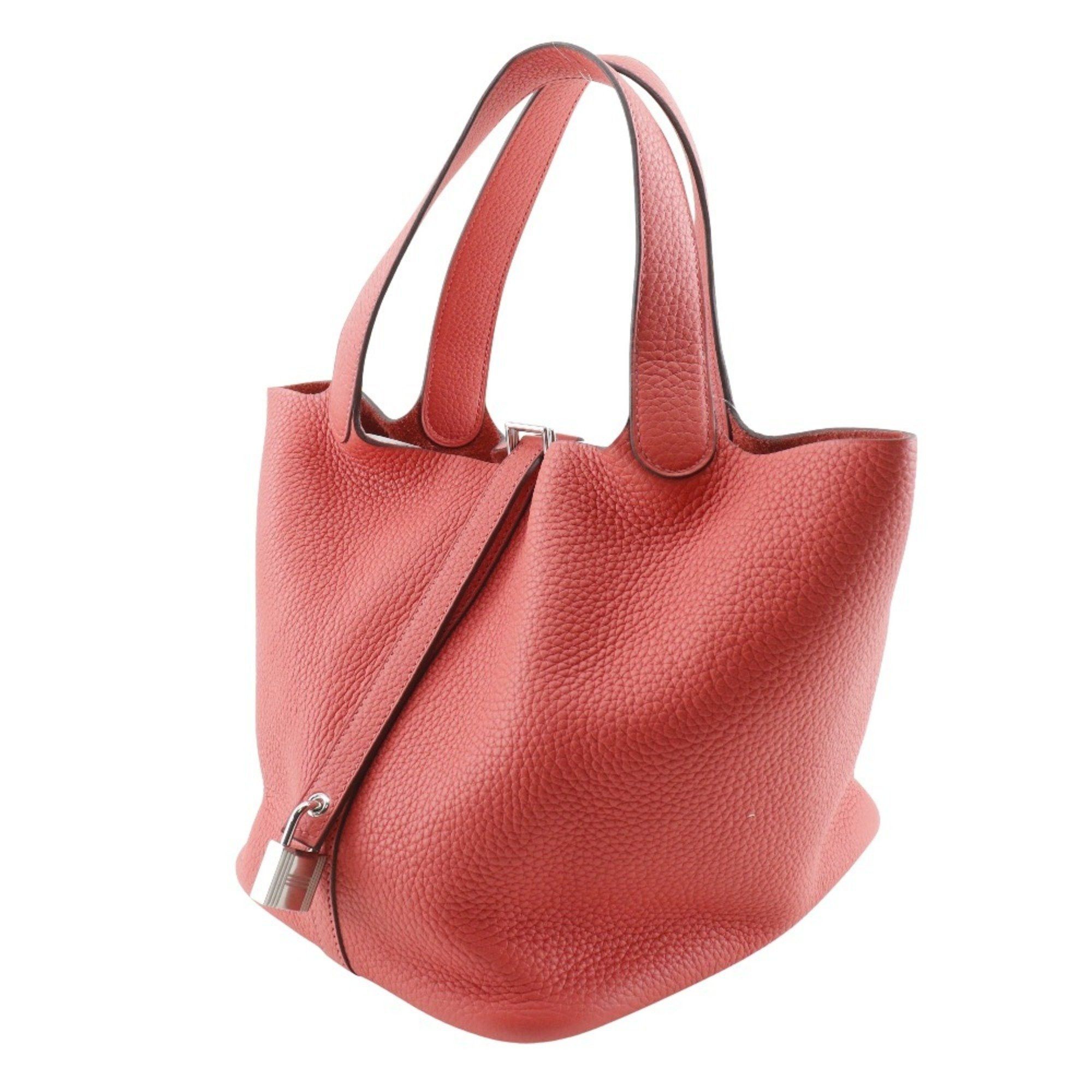 Hermes Hermes Picotin Lock 22 MM Handbag Taurillon Clemence 2019 Red D Belt Clasp Lock22 Women's Size ONE SIZE - 2 Thumbnail