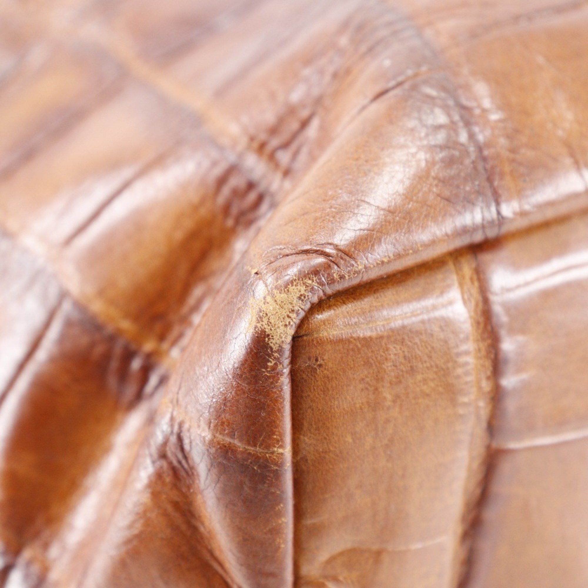 Bally BALLY B handbag, embossed leather, brown, logo, unisex R130625002 Size ONE SIZE - 4 Thumbnail