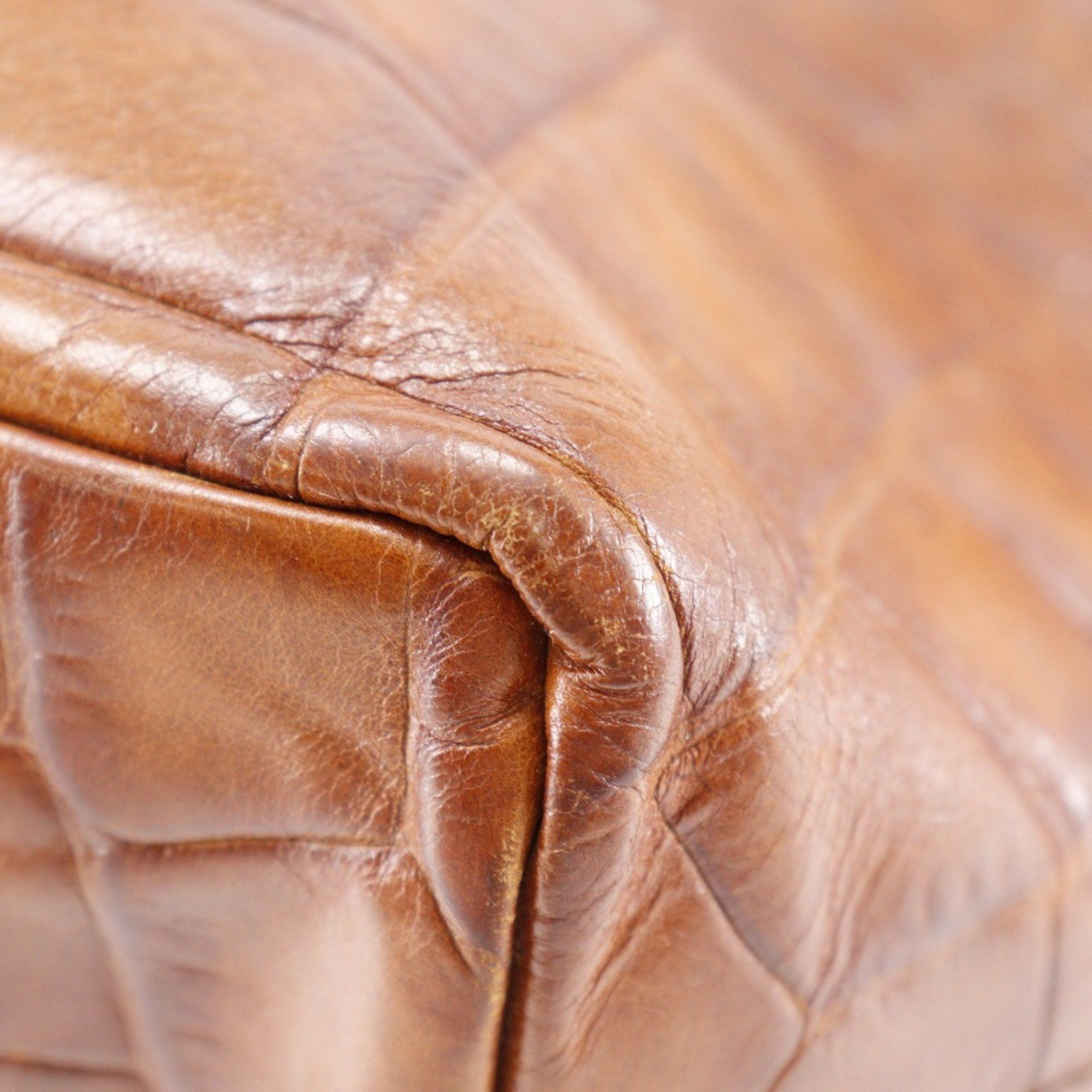 Bally BALLY B handbag, embossed leather, brown, logo, unisex R130625002 Size ONE SIZE - 7 Thumbnail
