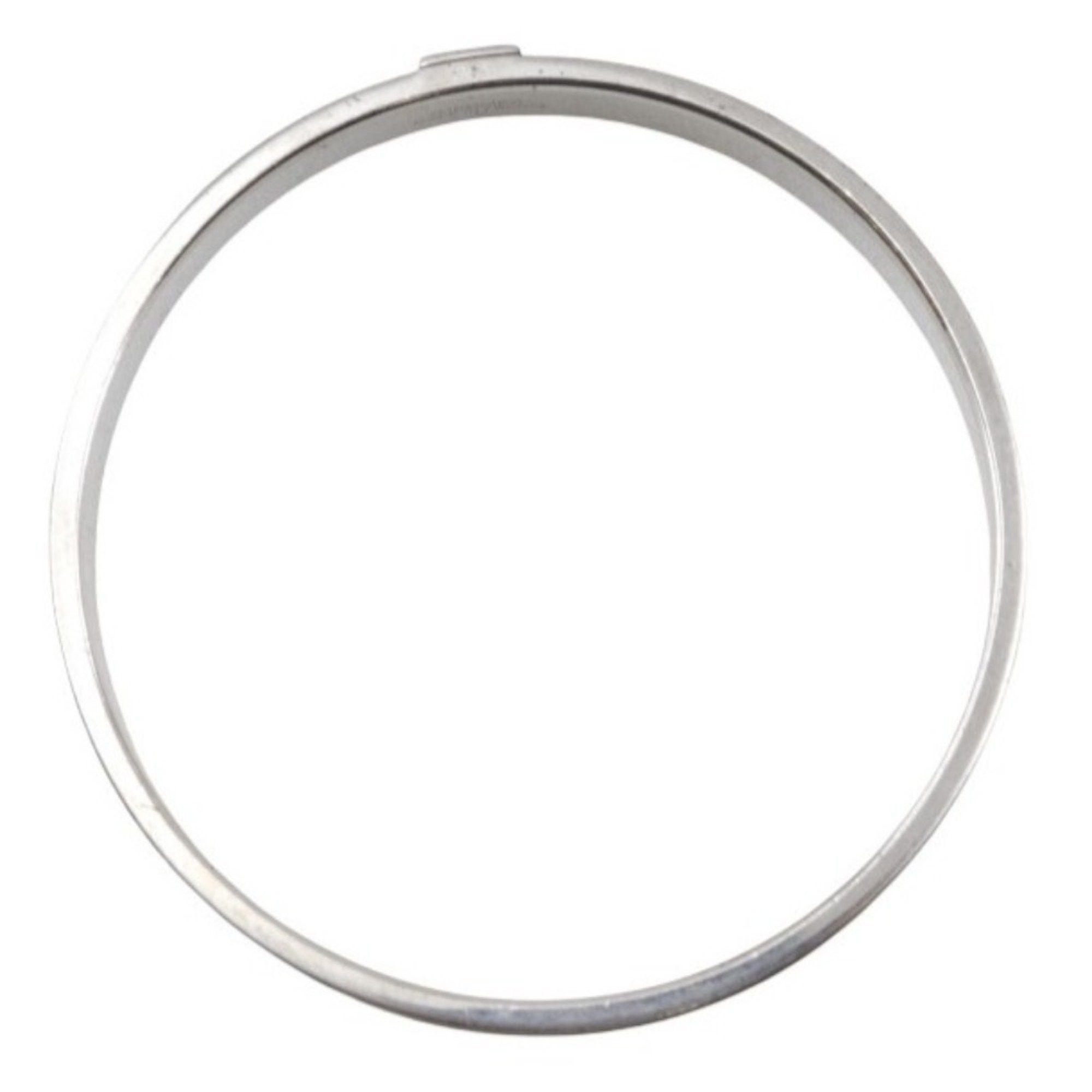Hermes Hermes KAWAII Bangle x Veau Epsom Blue Paon Silver/Blue Approx. 27.3g Cute Women's Size ONE SIZE - 2 Thumbnail