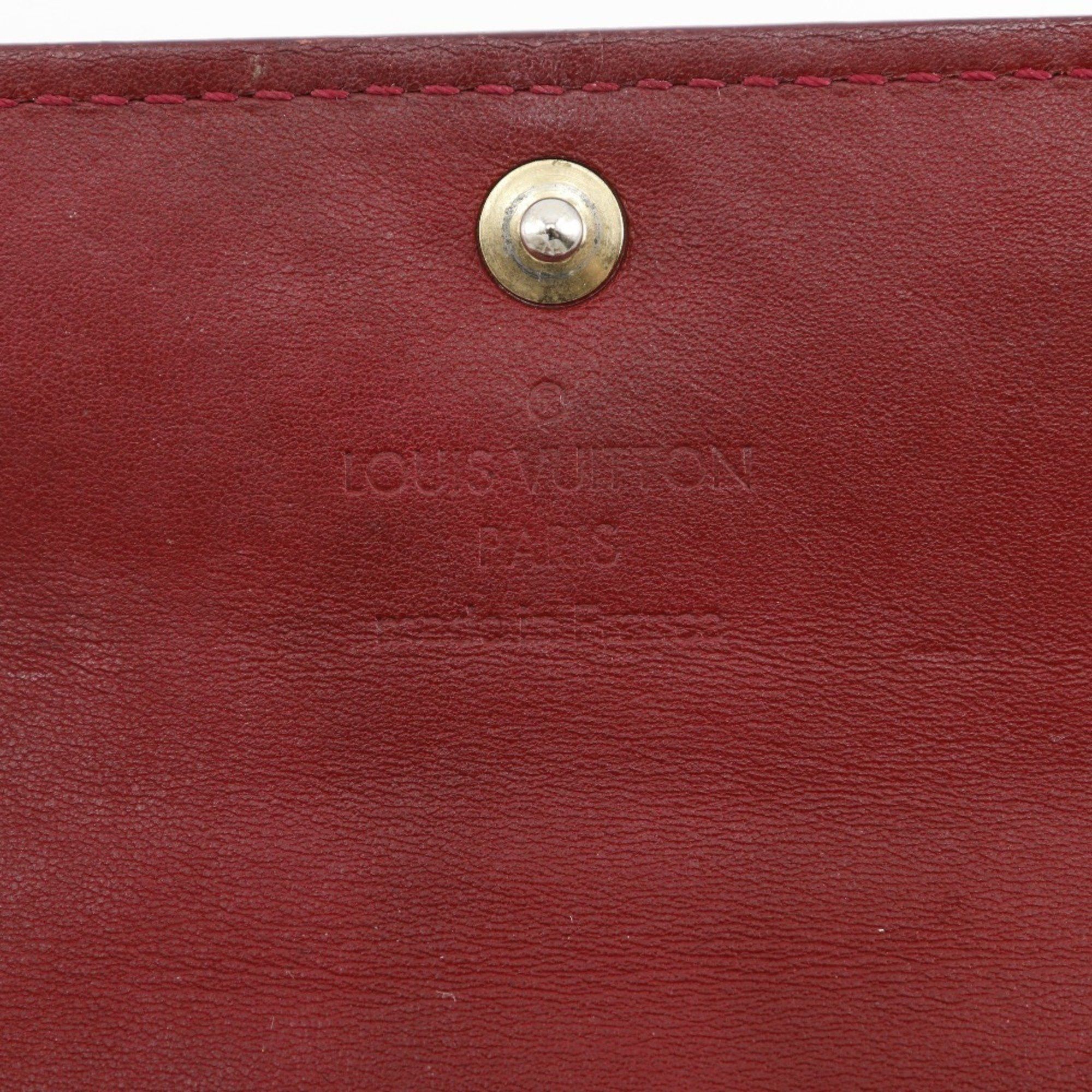 Louis Vuitton Louis Vuitton Multicles4 Key Case M91976 Monogram Vernis Pomme d'Amour 2012 Red TS2112 Snap Button Women's Size ONE SIZE - 8 Thumbnail