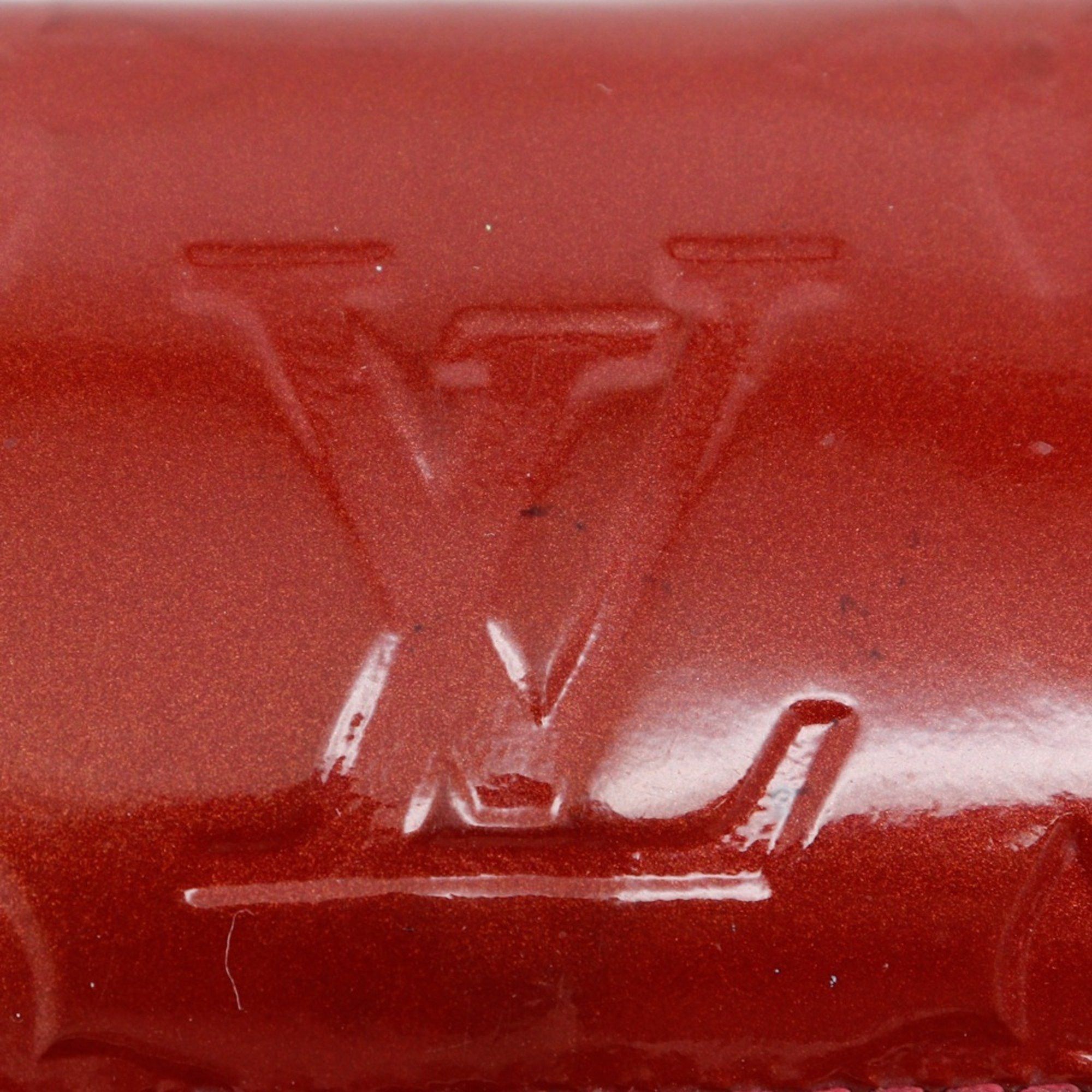 Louis Vuitton Louis Vuitton Multicles4 Key Case M91976 Monogram Vernis Pomme d'Amour 2012 Red TS2112 Snap Button Women's Size ONE SIZE - 12 Thumbnail