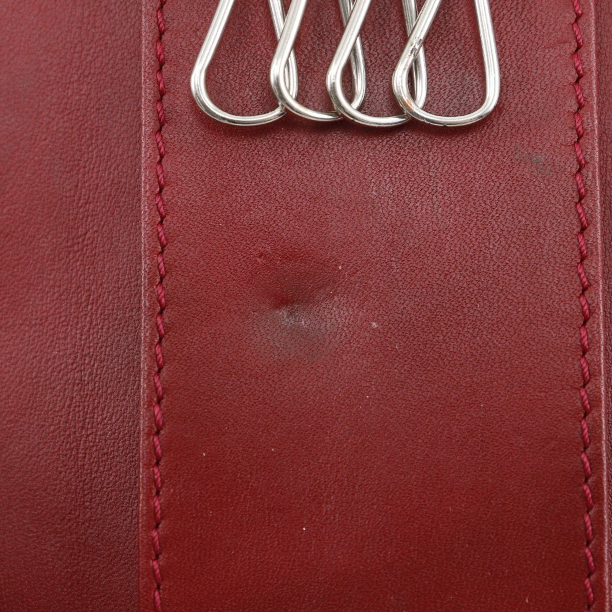Louis Vuitton Louis Vuitton Multicles4 Key Case M91976 Monogram Vernis Pomme d'Amour 2012 Red TS2112 Snap Button Women's Size ONE SIZE - 11 Thumbnail