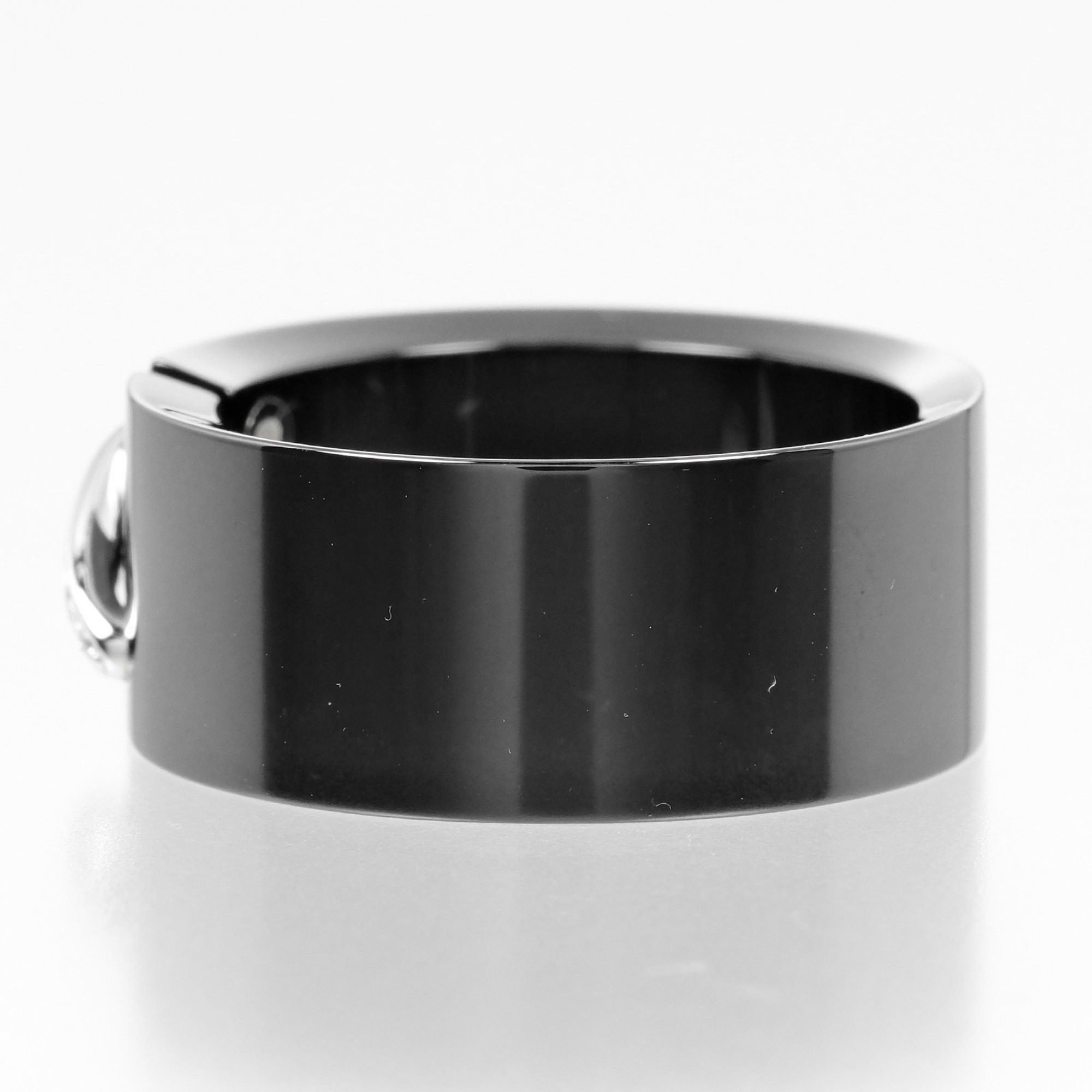 Other Chaumet Lien size 19.5 ring, 18KWG white gold, ceramic, diamond, approx. 8.62g Size ONE SIZE - 6 Thumbnail