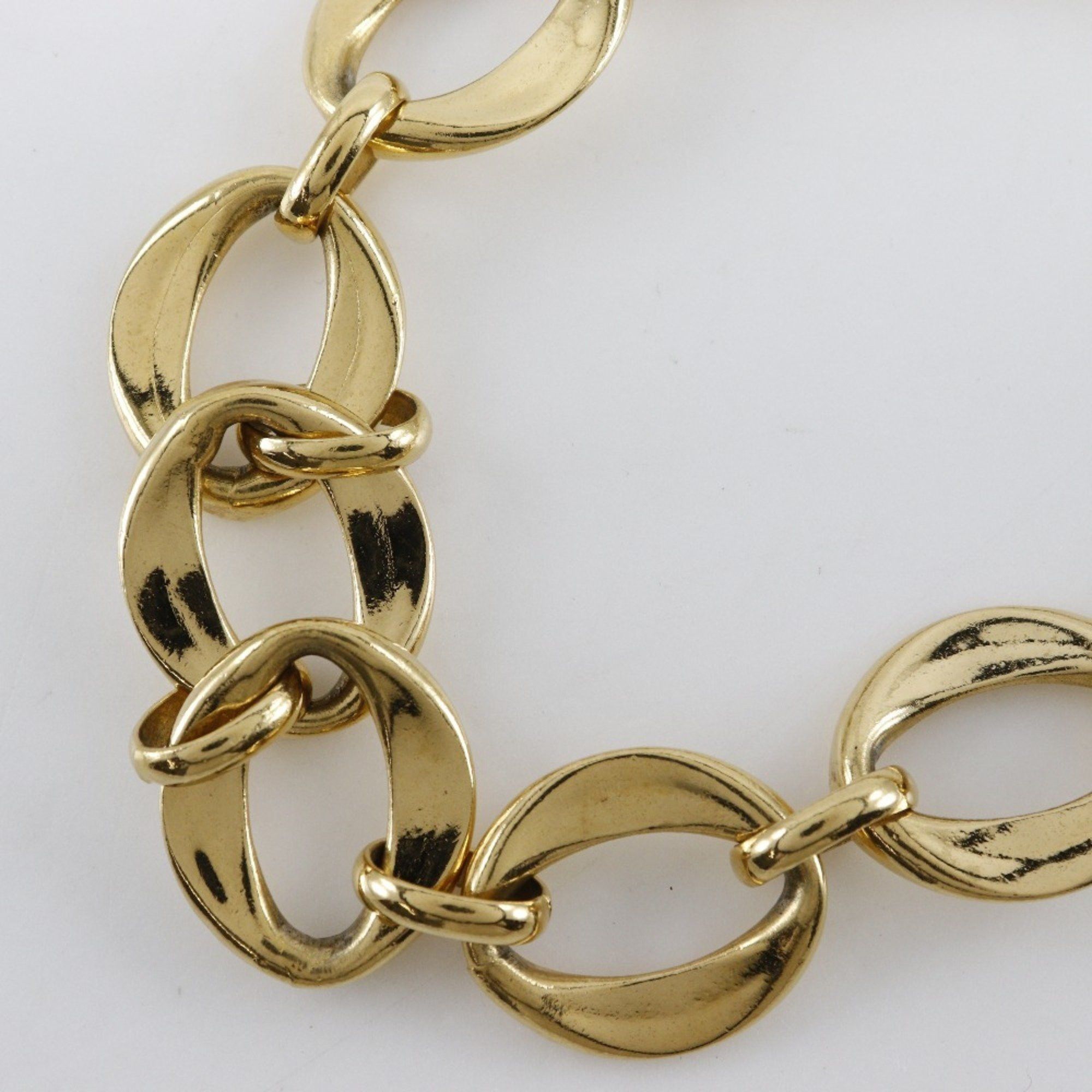 Chanel Chanel Chain choker necklace, gold plated, approx. 156.0g, choker, women's Size ONE SIZE - 3 Thumbnail