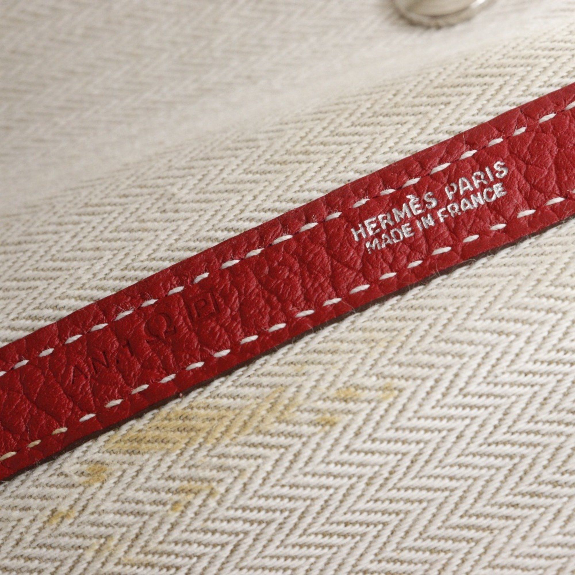 Hermes Hermes Garden PM Tote Bag Negonda 2012 Red □P Snap Button Party Ladies Size ONE SIZE - 14 Thumbnail
