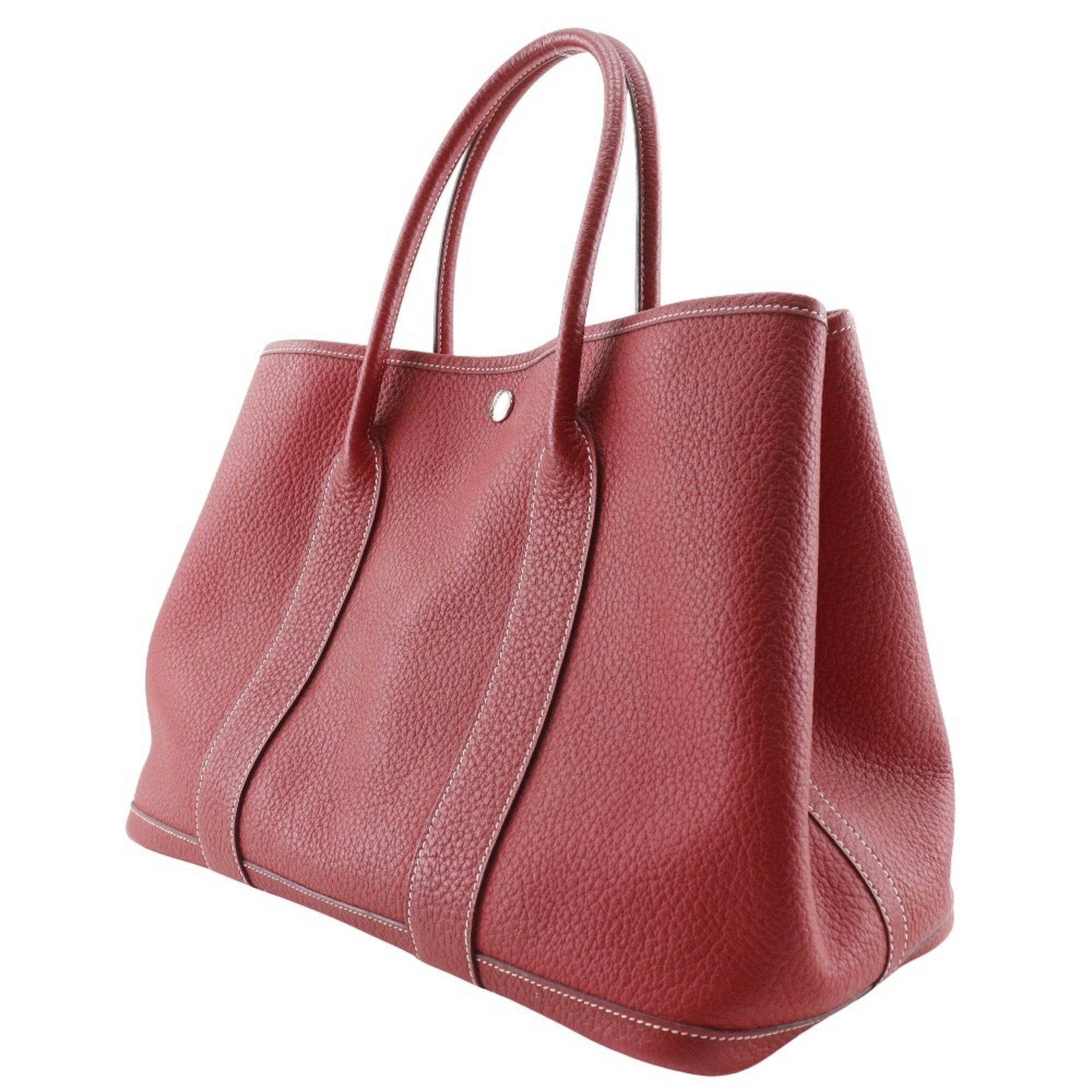 Hermes Hermes Garden PM Tote Bag Negonda 2012 Red □P Snap Button Party Ladies Size ONE SIZE - 2 Thumbnail