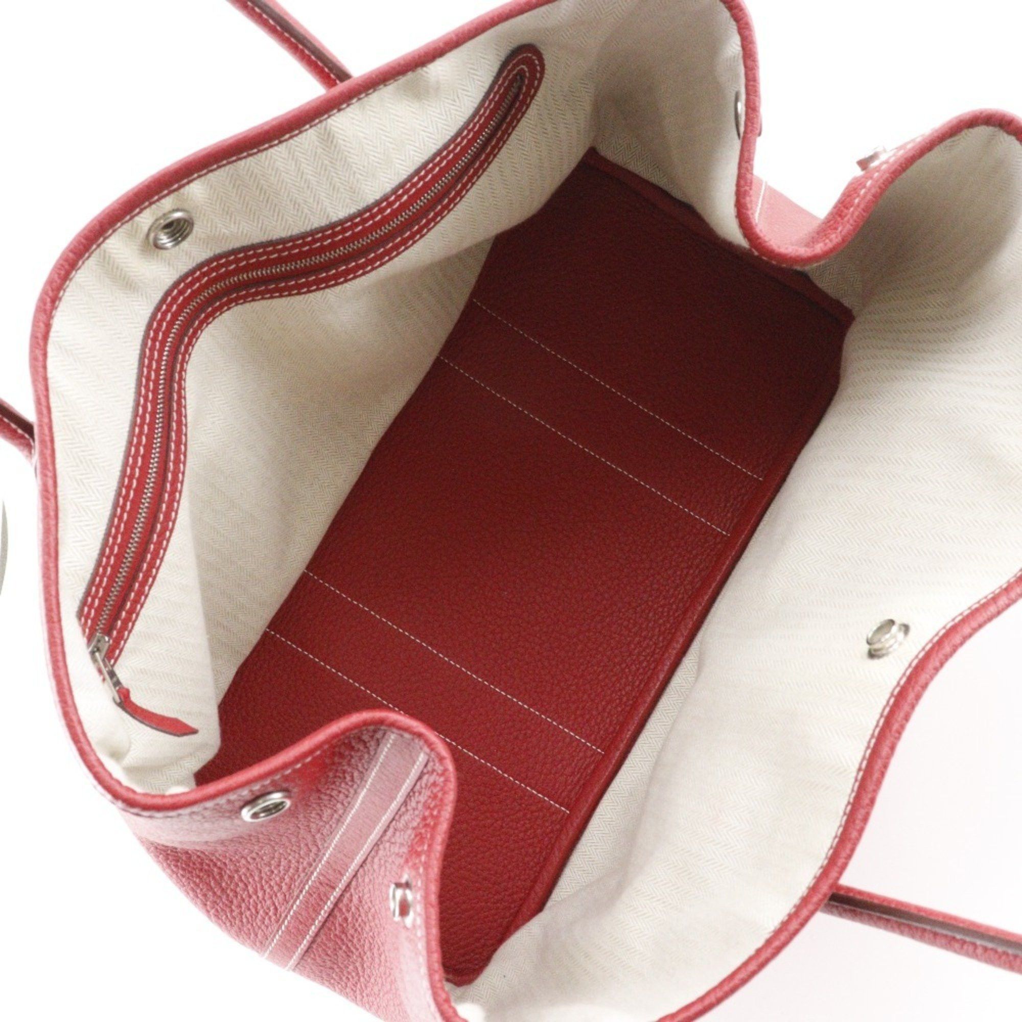 Hermes Hermes Garden PM Tote Bag Negonda 2012 Red □P Snap Button Party Ladies Size ONE SIZE - 9 Thumbnail