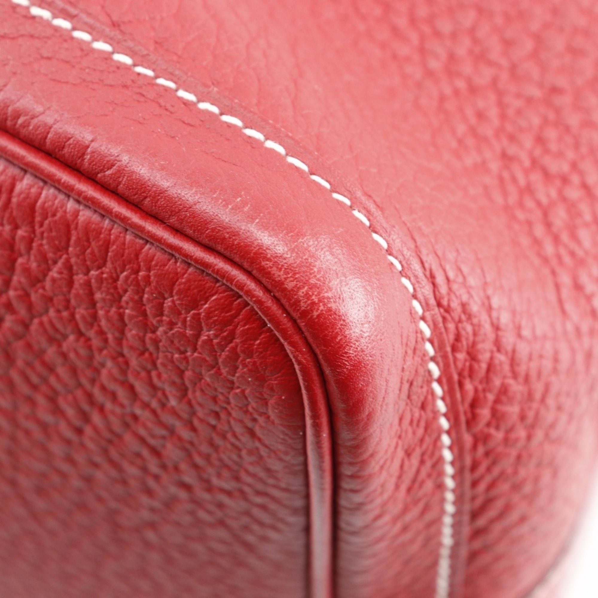 Hermes Hermes Garden PM Tote Bag Negonda 2012 Red □P Snap Button Party Ladies Size ONE SIZE - 5 Thumbnail