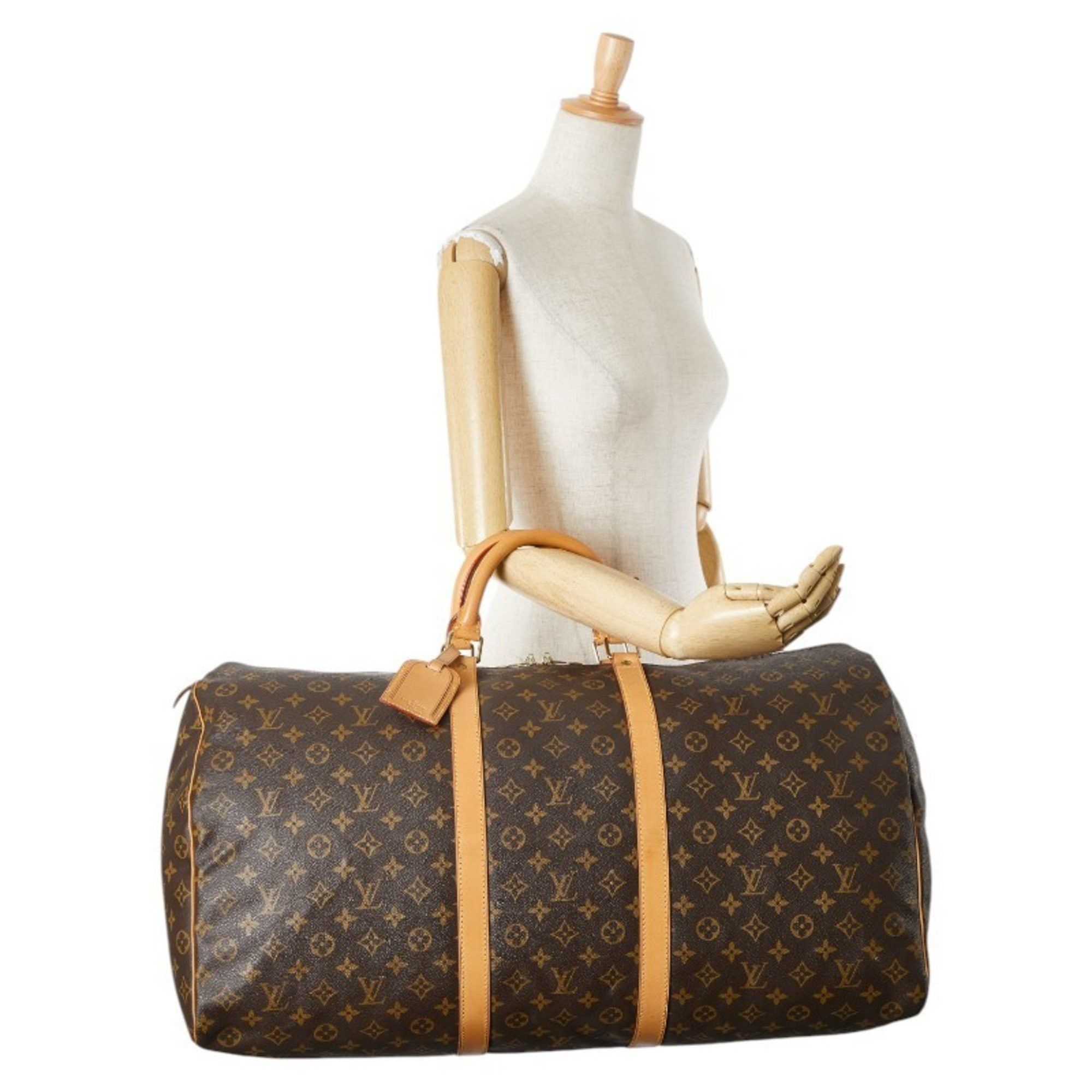 Louis Vuitton Louis Vuitton Monogram Keepall 60 Boston Bag Travel M41422 Brown PVC Leather Women's LOUIS VUITTON Size ONE SIZE - 13 Thumbnail