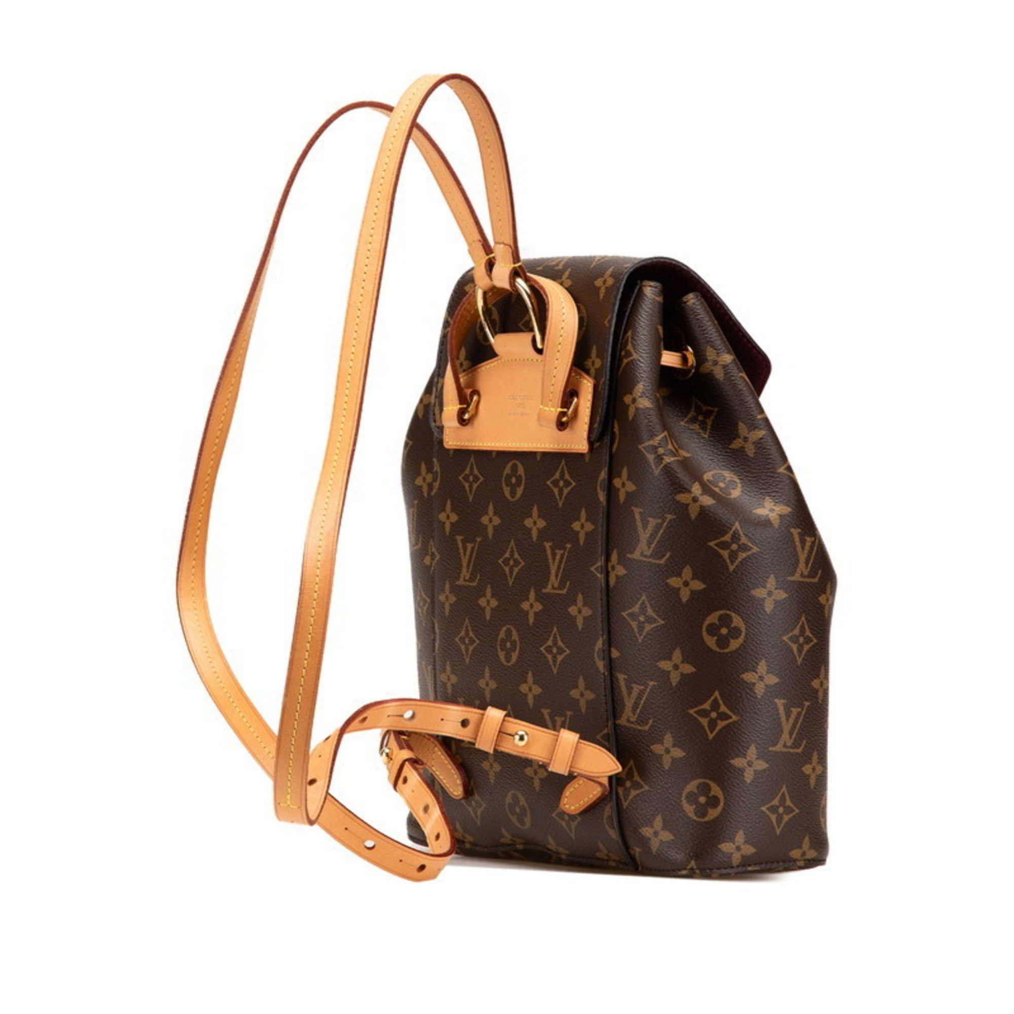 Louis Vuitton Louis Vuitton Monogram Montsouris Backpack M43431 Brown PVC Leather Women's LOUIS VUITTON Size ONE SIZE - 2 Thumbnail