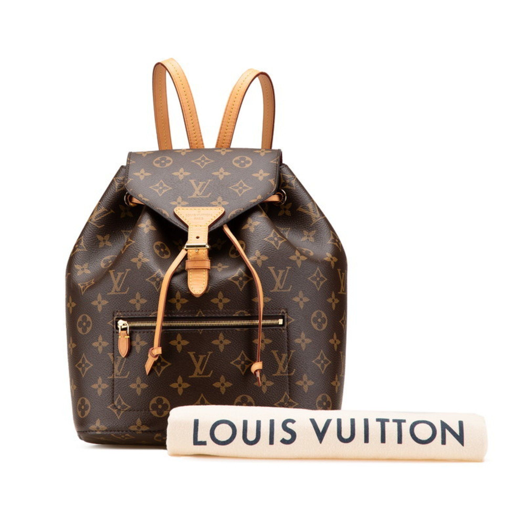 Louis Vuitton Louis Vuitton Monogram Montsouris Backpack M43431 Brown PVC Leather Women's LOUIS VUITTON Size ONE SIZE - 13 Thumbnail