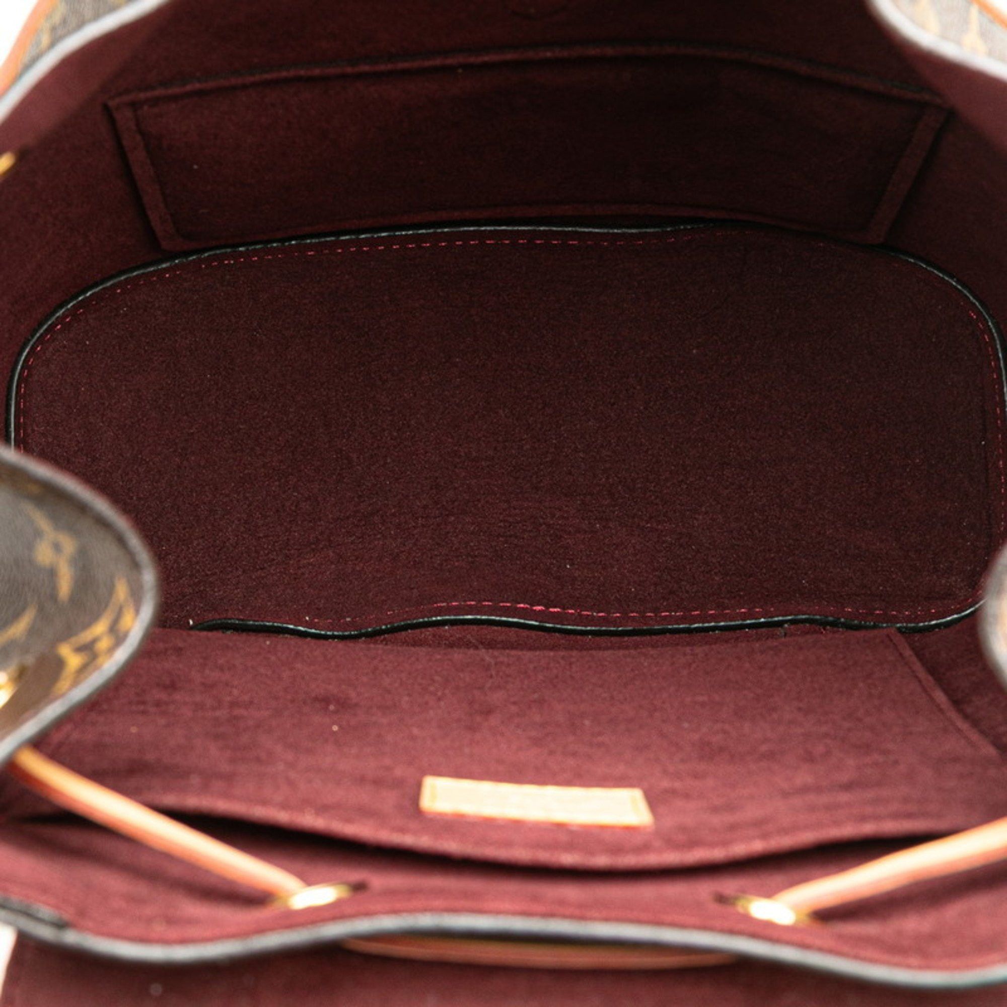 Louis Vuitton Louis Vuitton Monogram Montsouris Backpack M43431 Brown PVC Leather Women's LOUIS VUITTON Size ONE SIZE - 9 Thumbnail