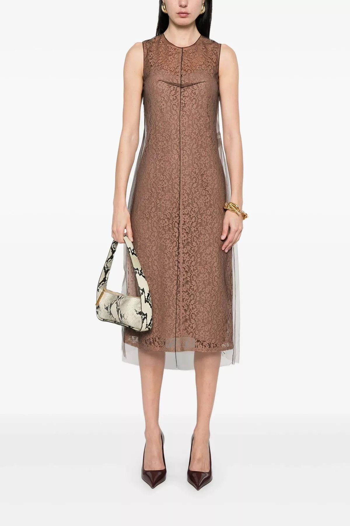 Fendi Floral lace dress Size XS / US 0-2 / IT 36-38 - 2 Thumbnail