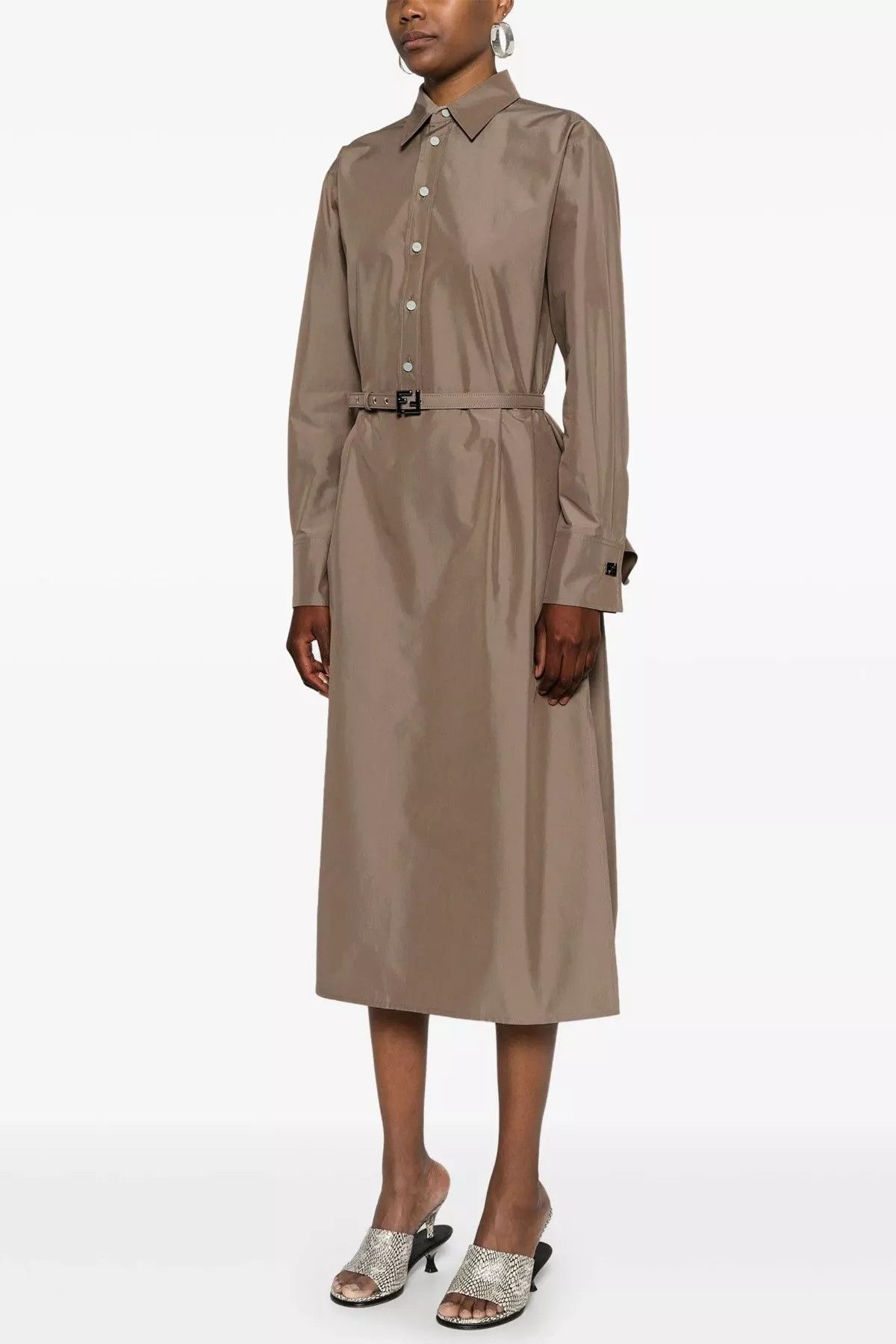 Fendi Chemisier midi dress Size XS / US 0-2 / IT 36-38 - 2 Thumbnail